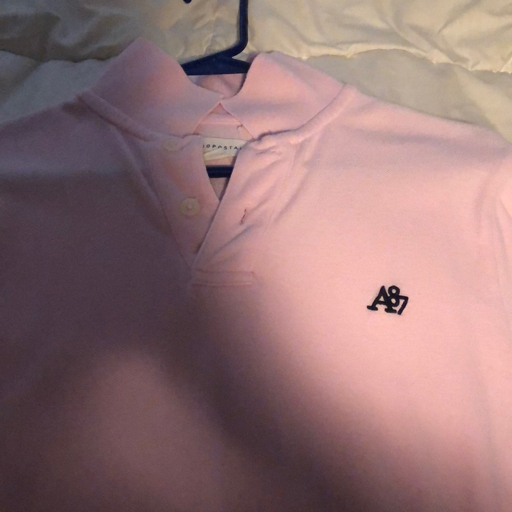 Adult small, pink polo, Aeropostale